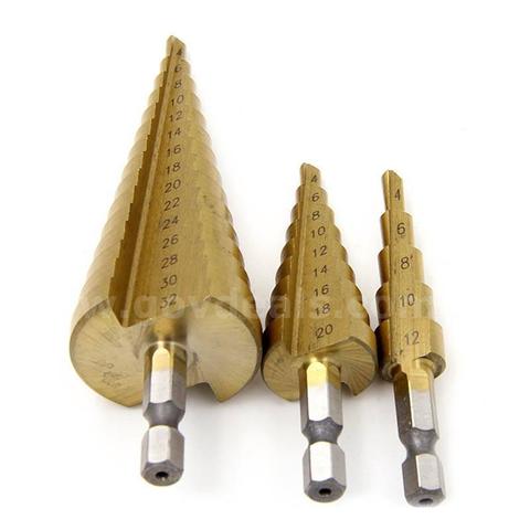 Steel Center Drill Bit Set Straight Shank Twist Drill Tool for Drilling Holes(10 sets =30PCS.)