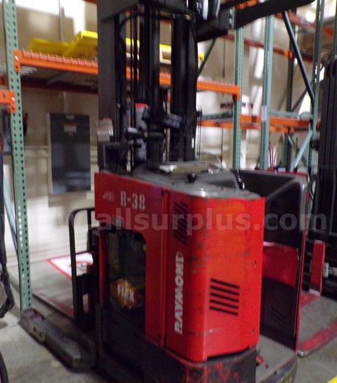 Raymond Corporation EASI R30TT is a 2006 electric stand-up reach forklift with a 3, 24V, 210" Lift, Serial EZ-D-06-35238