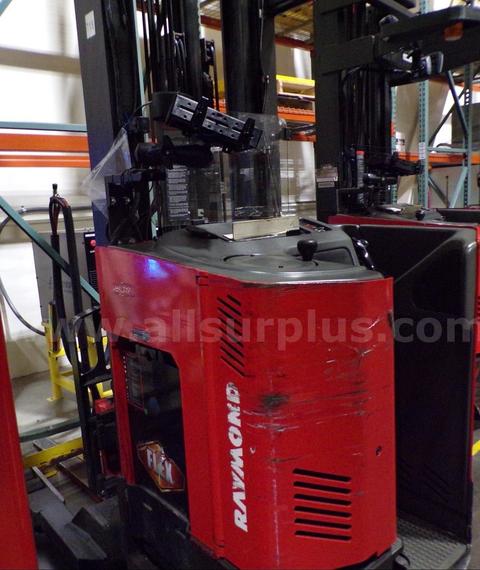 Raymond EASI R40TT 36V Electric Stand-Up Reach Forklift, 4000 lb Capacity, Serial EZ-12-DF51718