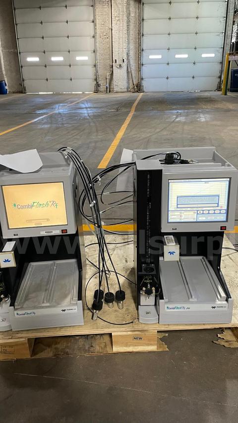 2pcs Teledyne ISCO CombiFlash RF & RF 200 Automated Flash Chromatography Systems, Dual Units, UV/Vis