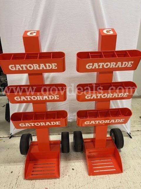 Lot of 2 Gatorade Bottle Carts