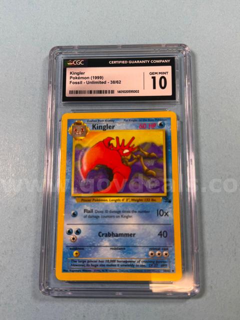 1999 Kingler Pokémon Fossil Unlimited