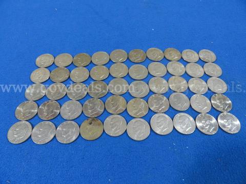 Lot of 50! Eisenhower Dollars