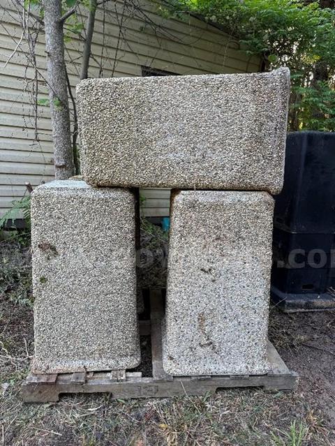 Concrete Trash Receptacles