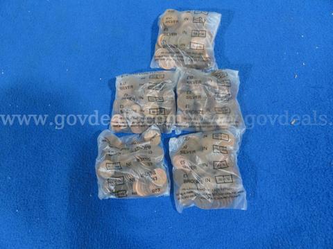Lot of 500 Great Britain Pennies in 5 Original UK Bank Bags