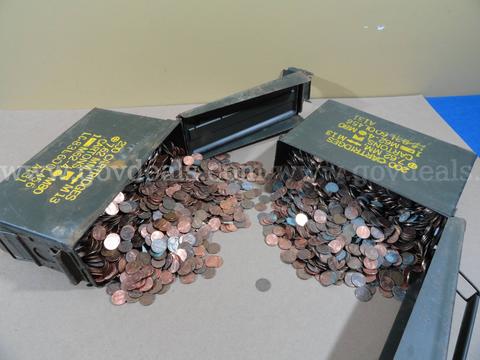 Lot of 8,000+ U.S. Coins β Mostly Cents β Unsorted/Unsearched β 50 lbs