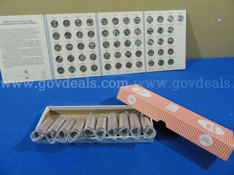 Lot of 456 Uncirculated Washington Quarters