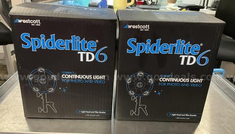 Westcott Spiderlite TD6 Compact Continuous Light Head (Set of 2)