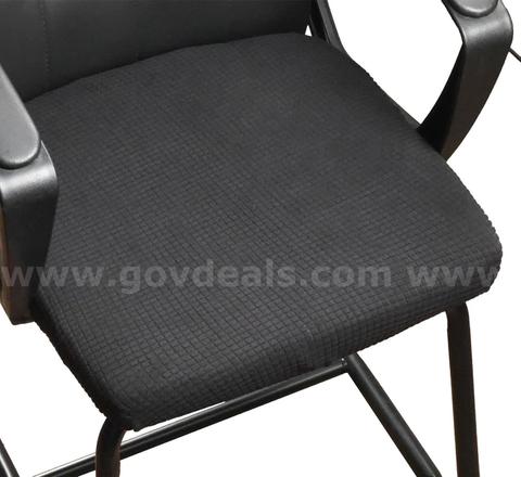 Brand New - Stretch Jacquard Office Computer Chair Seat Covers, Removable, Black - Shipping Available