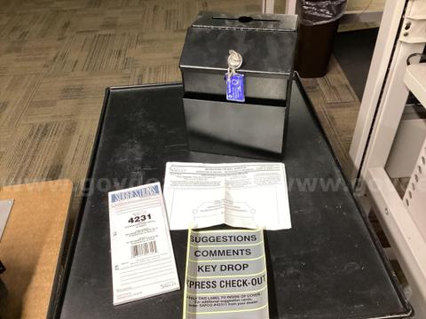Safco locking steel suggestion and key drop box