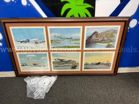 Pan AM AIRWAYS FRAME PAINTING