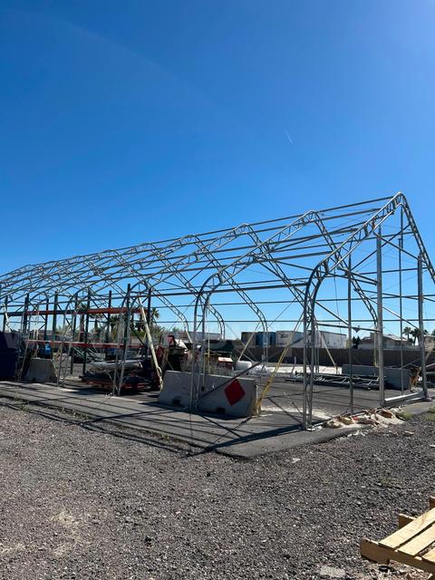 Anodized Steel Tent Frame