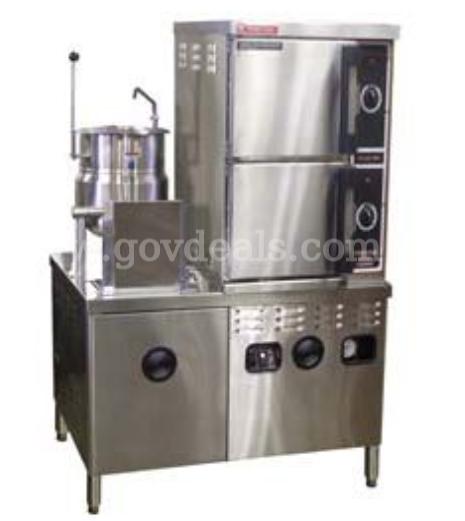 Market Forge ST-10M42MT10G 6 pan steamer on 42" wide gas boiler with 10 gallon kettle