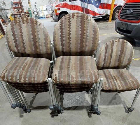Lot of 12 Rolling Chairs