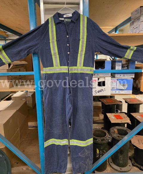 USED Blue Enhanced Visibility Cotton Coveralls - Lot of 3 – Non-CSA
