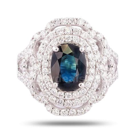 SAPPHIRE and DIAMOND RING