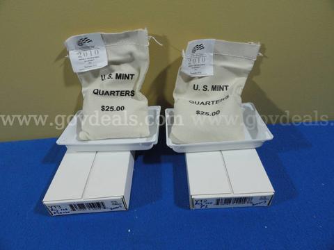 2010 US Mint America the Beautiful Quarters Bags β Yosemite $25 Face (P & D)