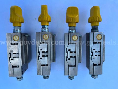 4 Units Of Keyline - OPZ09486B - "G" - Yellow Jaw Clamp for Laser 994 - Edge Cut Keys