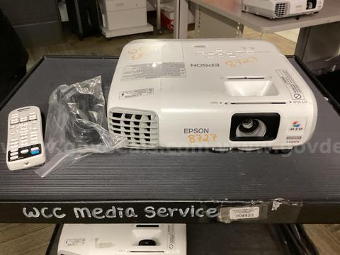 Epson PowerLite 955WH WXGA 3LCD Projector 3200 Lms Dual HDMI W/ Remote & Cord