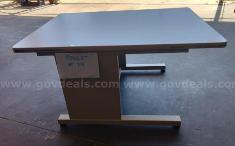 Tables, Chairs, Filing Cabinets, Cordless Drills, White Board, Map Racks, Air Filters