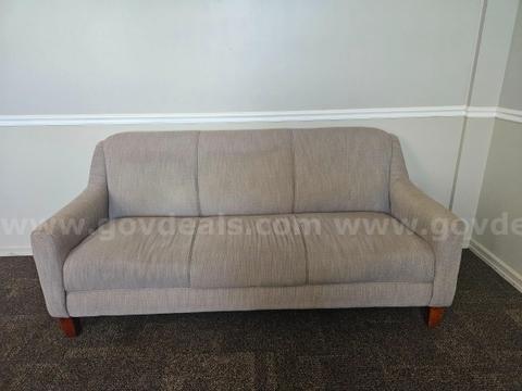 Lightly used gray sofa 78"x34"x37"