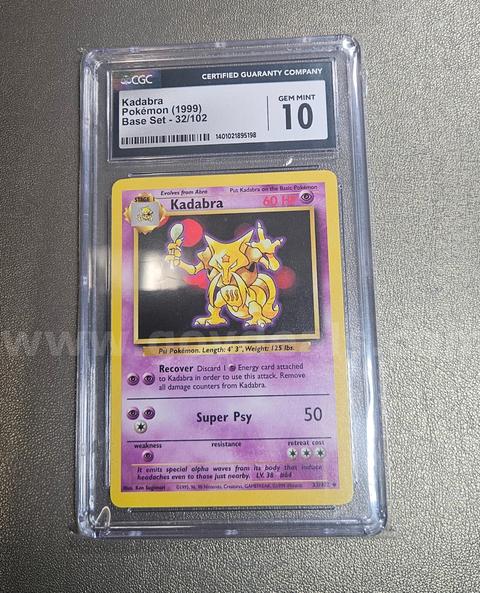 1999 Kadabra Base Set Pokémon