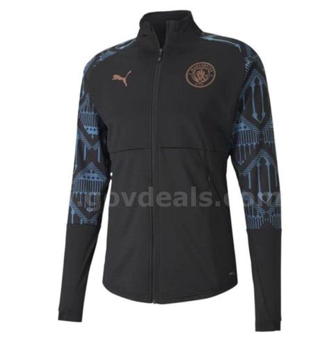 Manchester City Stadium Puma Soccer Jacket 758033-10 BLACK Men's Size Small New *WILL SHIP*