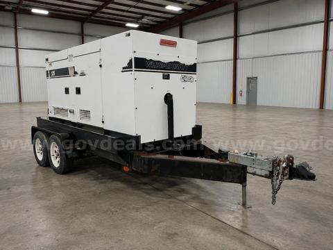 125KVA 3 Phase MQ Power Corp / Multiquip /Whisperwatt Diesel Mobile Standby