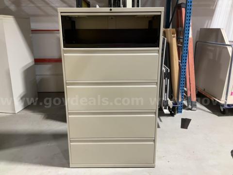 Knoll Calibre Commercial-Grade 5-Drawer Lateral Filing Cabinet 36x63x18