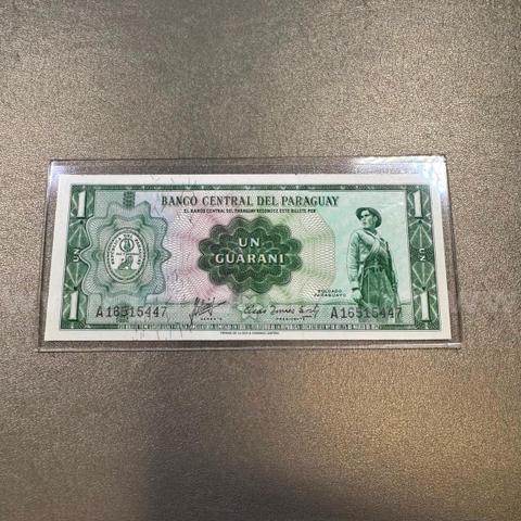 World Bank Note & Holder - Paraguay