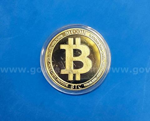 Gold Colored Bitcoin Token BTC!