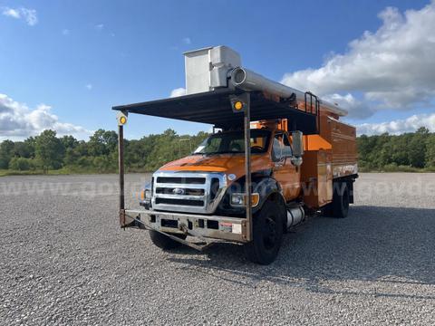 2015 Ford F-750 Altec LR756, 61 ft, Over-Center Forestry Bucket Truck Reads 58K Miles