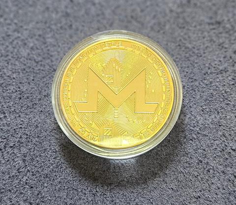 Gold Colored Monero Coin- Peer to Peer!