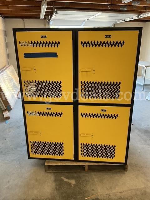 Athletic Locker Set – 2 High x 2 Wide (2 sets) - Lot 006