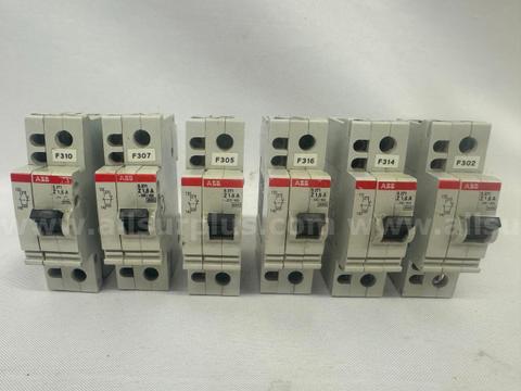 (LOT OF 6) ABB S 271 Z1 CIRCUIT BREAKER 6A 1-POLE