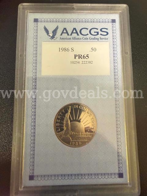 1986-S STATUE OF LIBERTY COMMEMORATIVE PROOF HALF DOLLAR — FREE SHIPPING