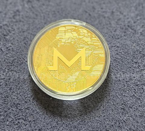 Gold Colored Monero Coin- Peer to Peer!