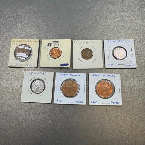 Bag of Foreign Coins - Great Britain