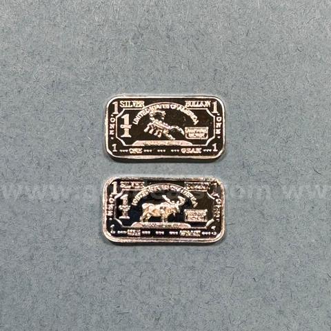 Set of 2 Silver Bar - Scorpion & Moose