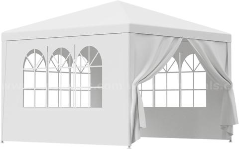 NEW - FREE SHIPPING 10x10 White Outdoor Party Tent
