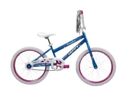 New Huffy 20” Sea Star Kids Bike for Girls Ages 5 and up, Child, Blue and Pink Rider 4’2” – 5’0”