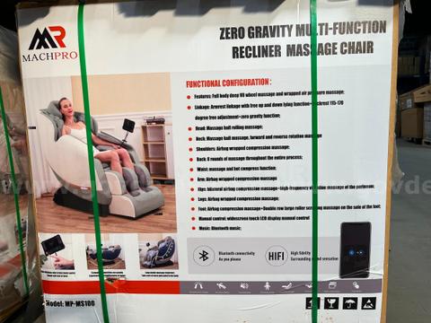1 Unit Of MACHPRO MP-MS100 Zero Gravity Multi Function Recliner Massage Chair