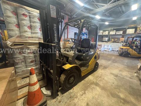 2017 Komatsu FG25T-16 Pneumatic Forklift-Inoperable