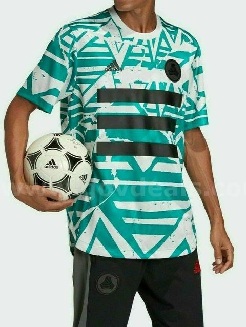 RARE / Adidas Tan DNA Graphic MESSI No.10 Jersey FM1082 Soccer Football White Glory Green SIZE SMALL NWT *WILL SHIP*