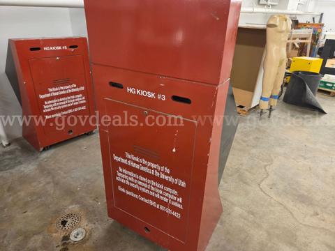 Lot of Museum Interactive Kiosks, Touchscreen Displays and Exhibit Structures