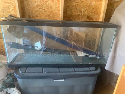 Large Fish Tank 48 x 21 x 13 - Start Bid $1.00 - Parks and Rec 419-353-0301 1245 W. Newton Rd.