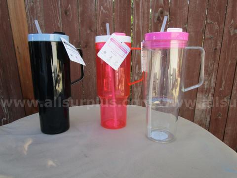 12 Hydraquench Clear Tumbler BPA Free 40fl.oz Water Bottle bx6