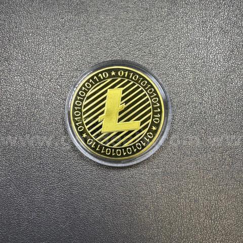 Gold Colored Litecoin Coin - Decentralized Crypto