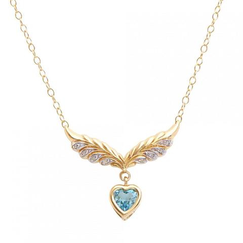 TOPAZ and DIAMOND Necklace