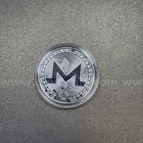 Silver Colored Monero Coin - Peer to Peer!